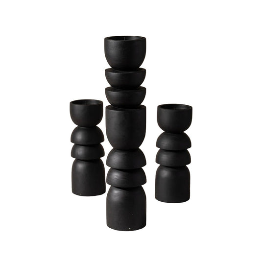 Alev Candle Holder Japan Black_APT91_SAARDE
