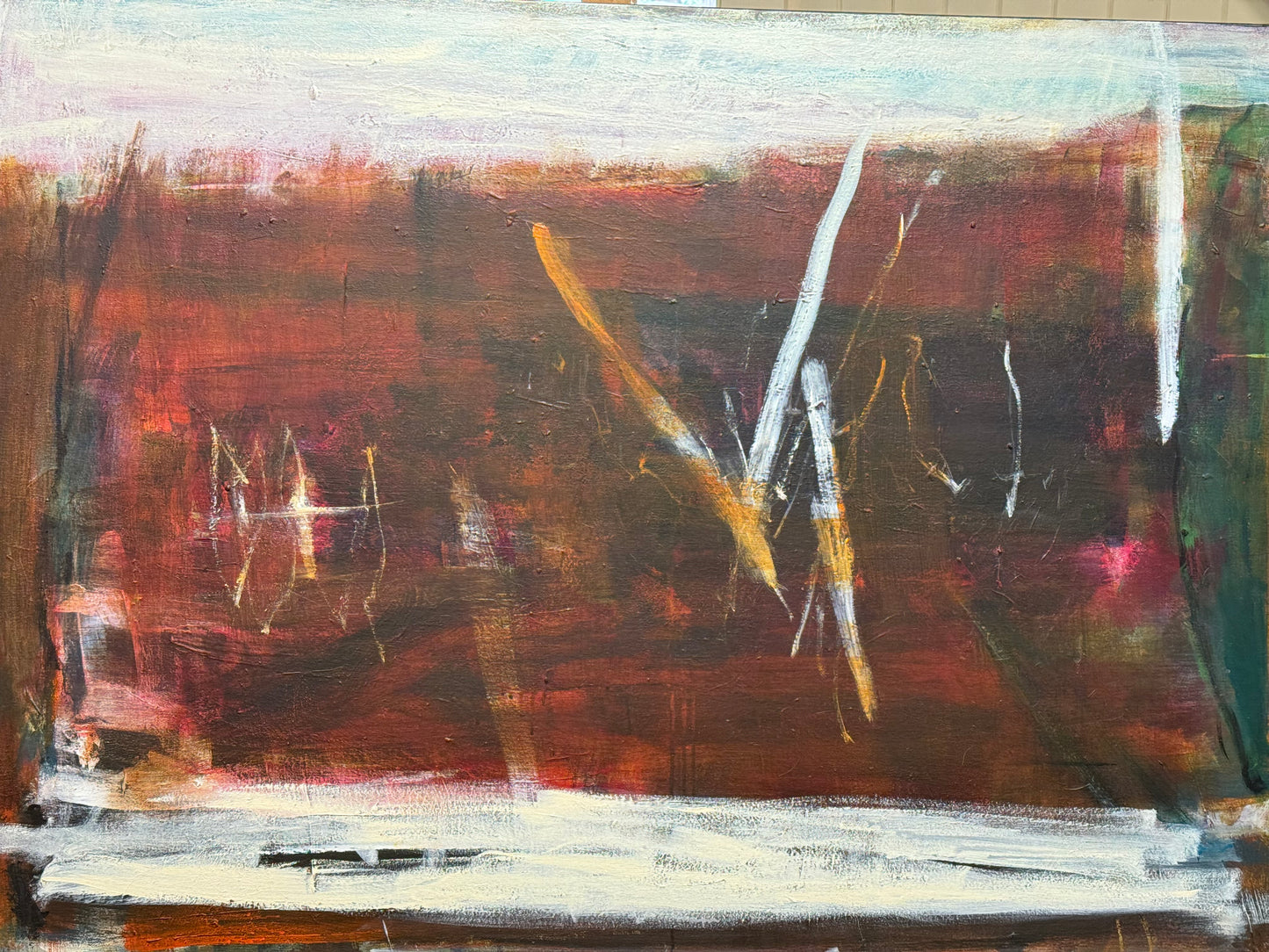 Apartment91byHareandKlein_MerrylGreaves_RedEarth_Acryliconcanvas