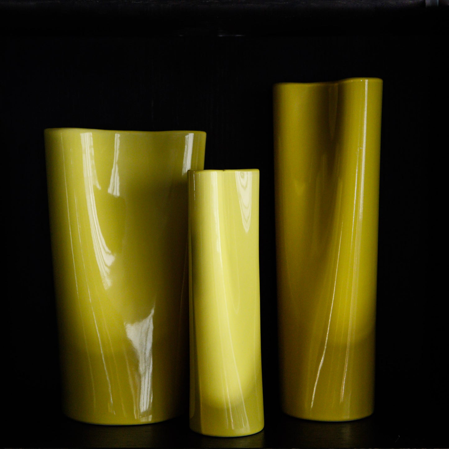 Pinch vase | Yellow