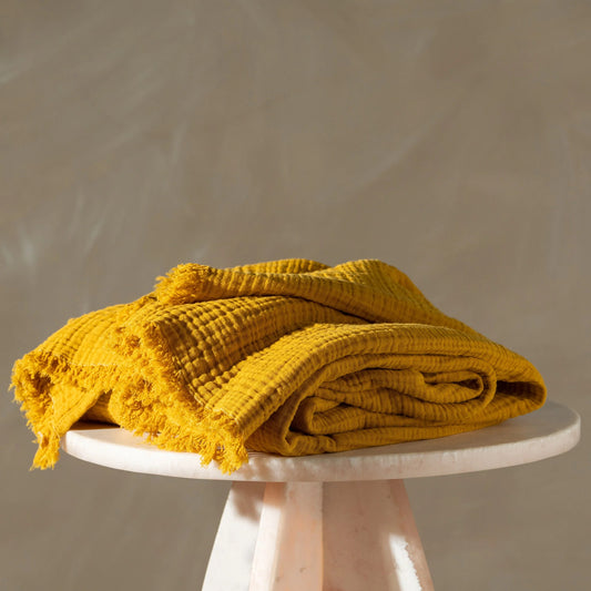 Enes Throw | Turmeric by Saardè