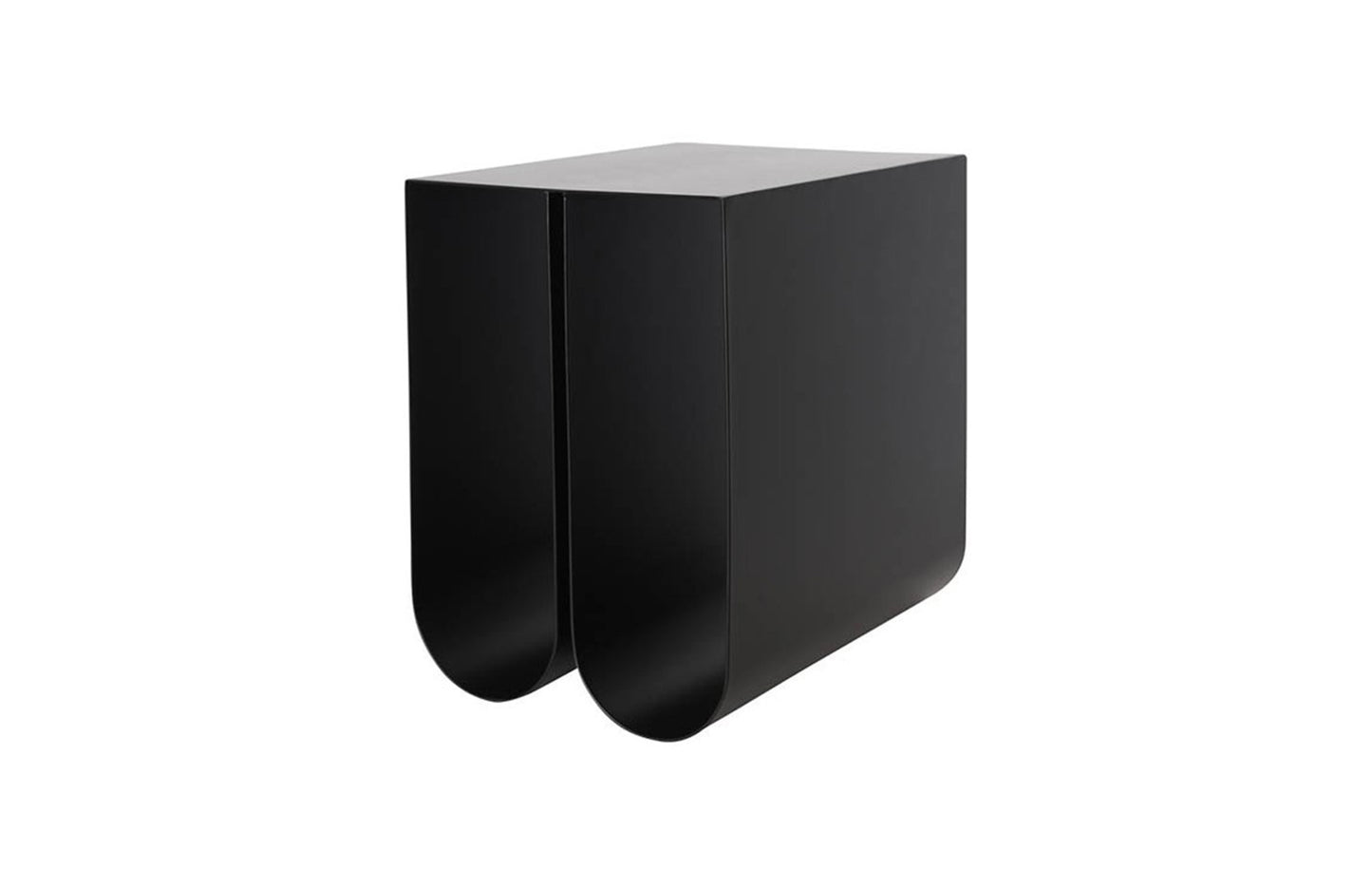 Curved Side Table - Black