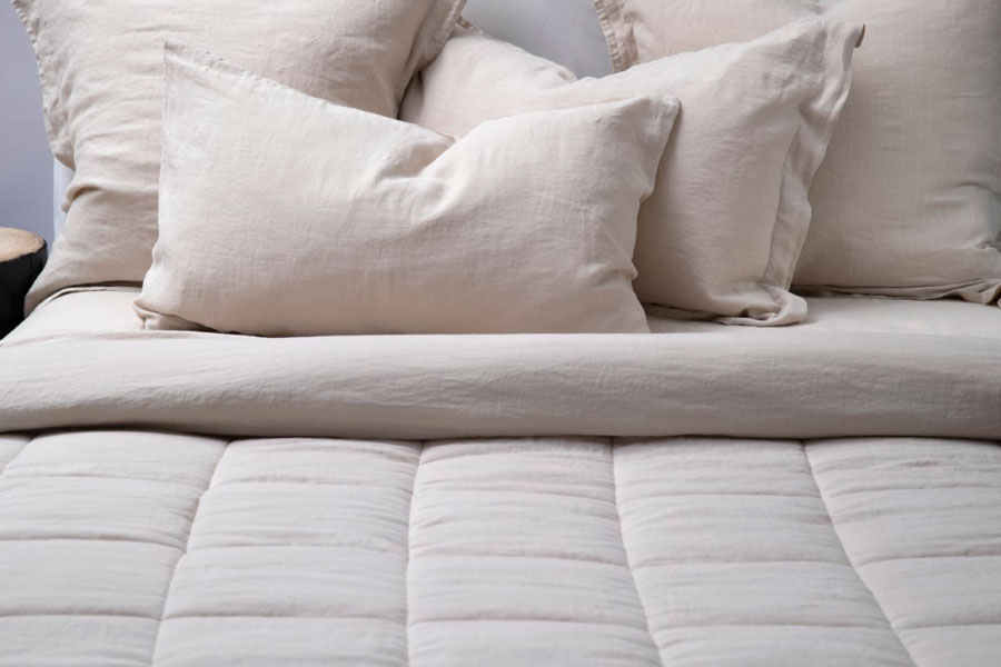 Bemboka Linen Wool-Filled Quilt - K/Q size