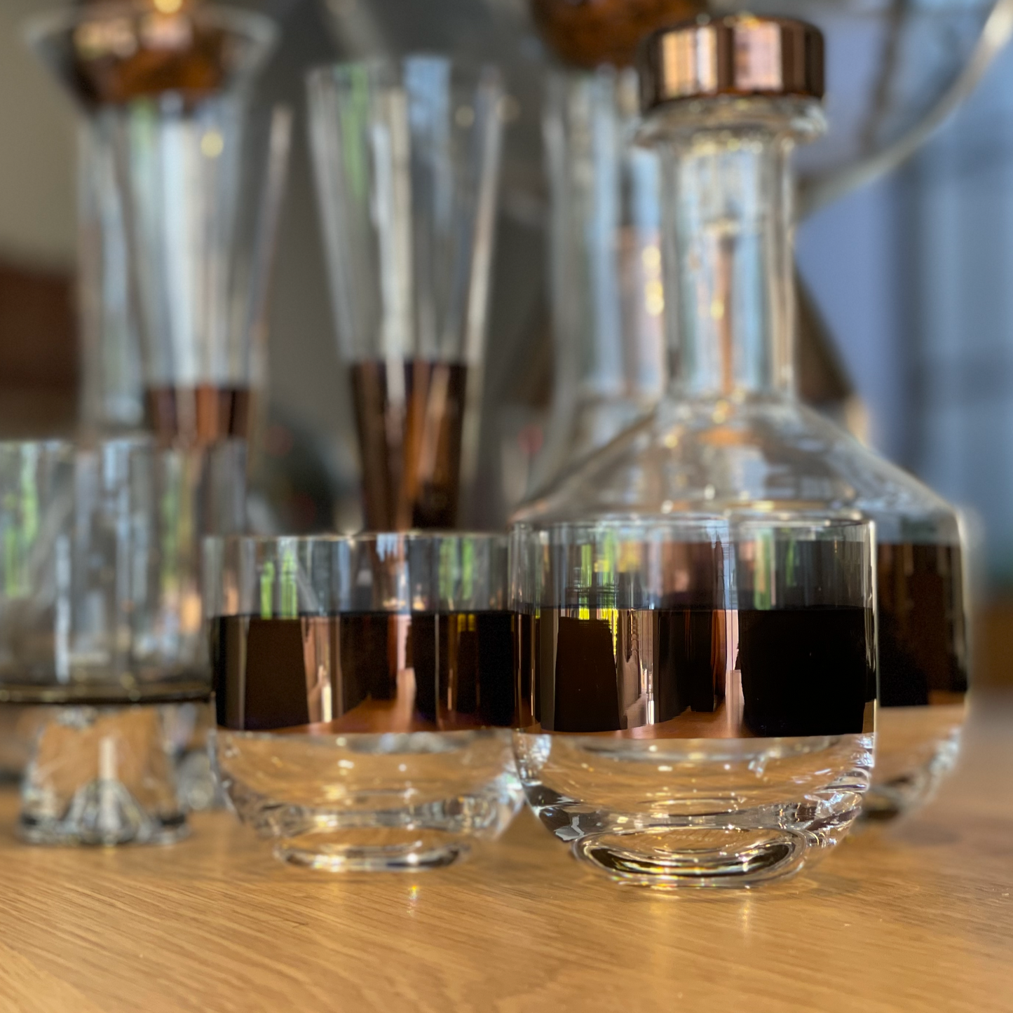 Tom Dixon Tank Whiskey Glasses: Copper
