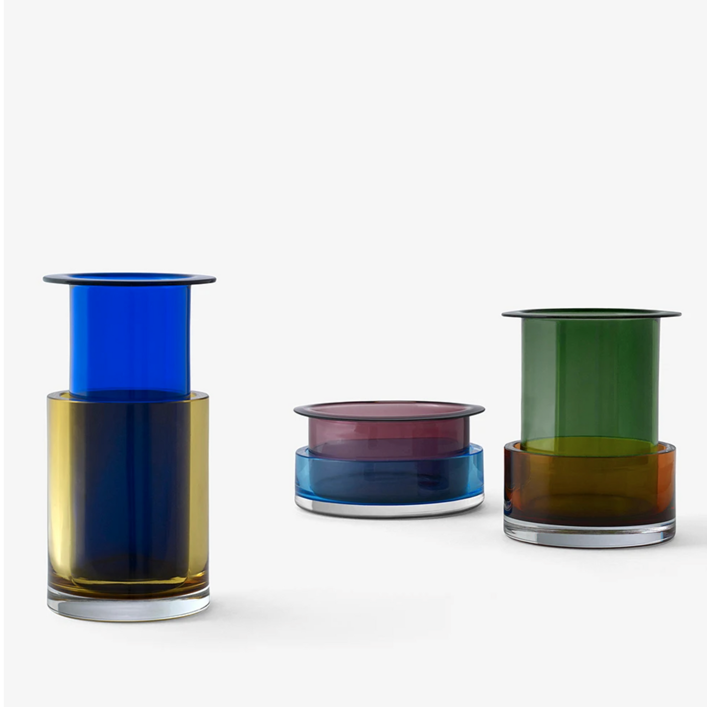Tricolore Vase SH1 - Malachite & Comaline- IMPERFECT