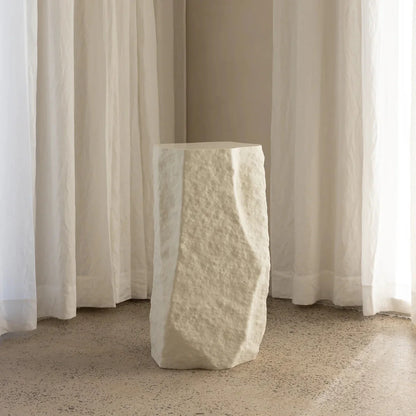 Rock Plinth - Eggshell (Matte)