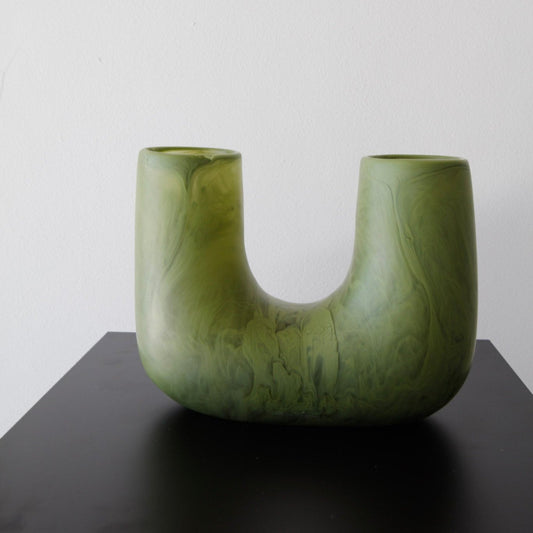 Medium Resin Branch Vase - Olive