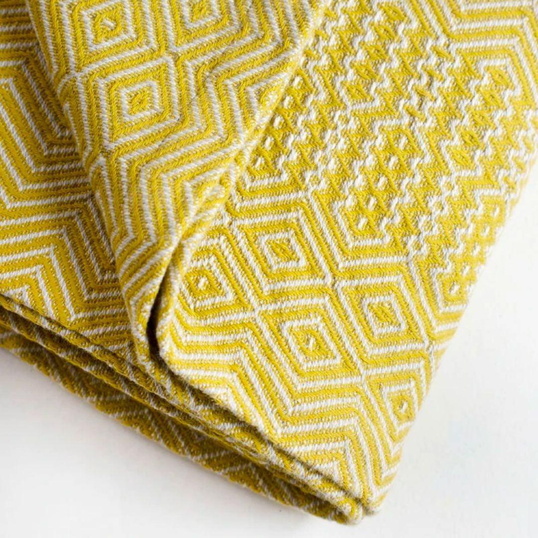 Mungo Bakuba Throw - Turmeric