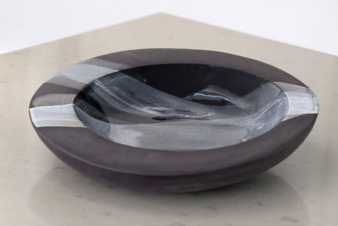 Izette Felthun 'Black Double Walled Platter'