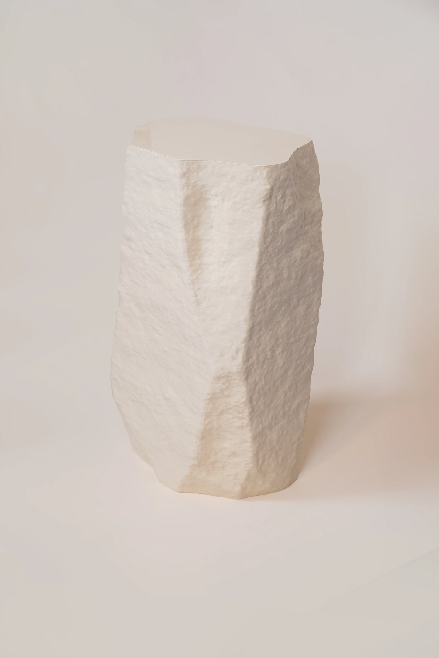 Rock Plinth - Eggshell (Matte)