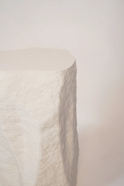 Rock Plinth - Eggshell (Matte)