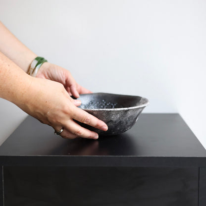 Laura Jankelson 'Naked Raku Bowl Bubbles #1152'