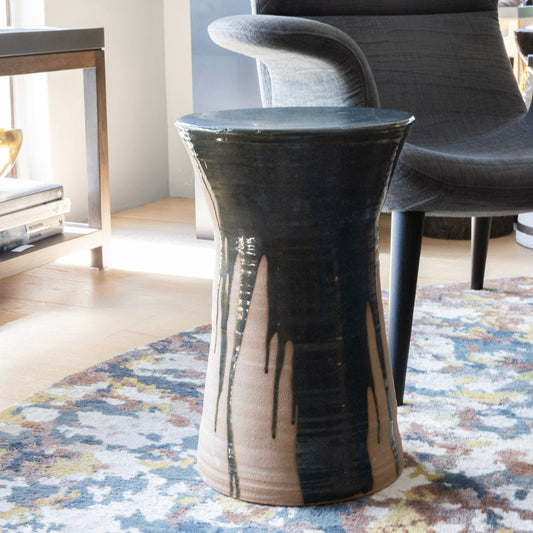 Glazed Ceramic Side Table by Remy Pajaczkowski-Russell