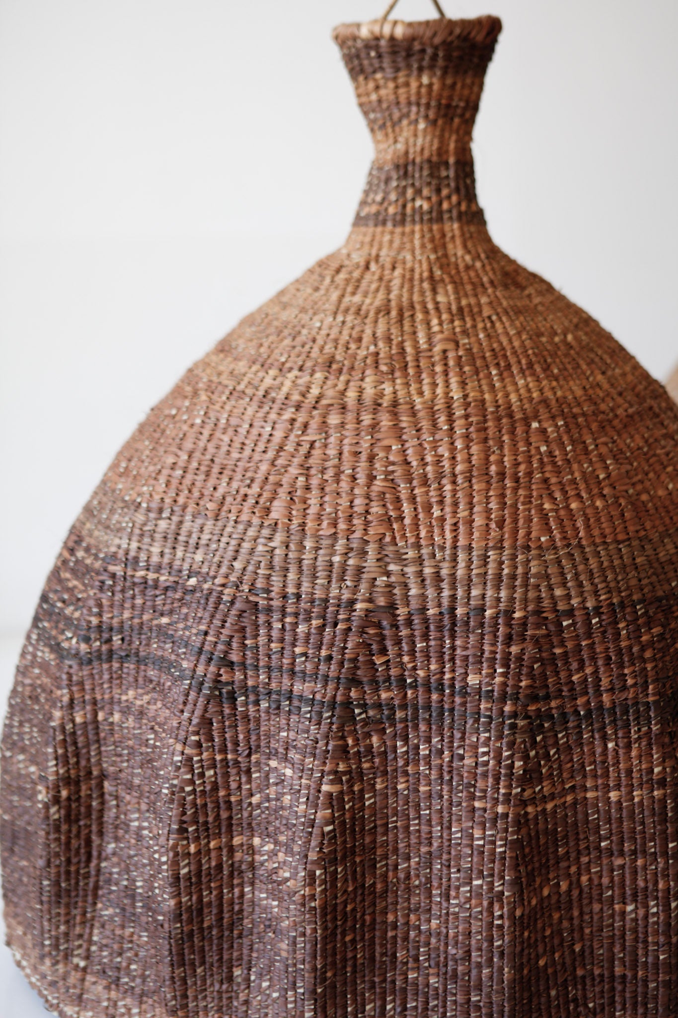 Tonga Woven Pendant Light - Dark Brown