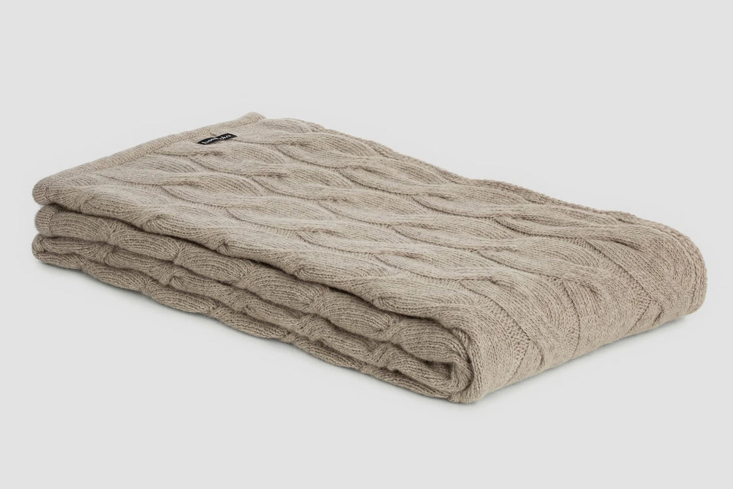 Bemboka Angora + Merino Wool Throw, Chunky Cable