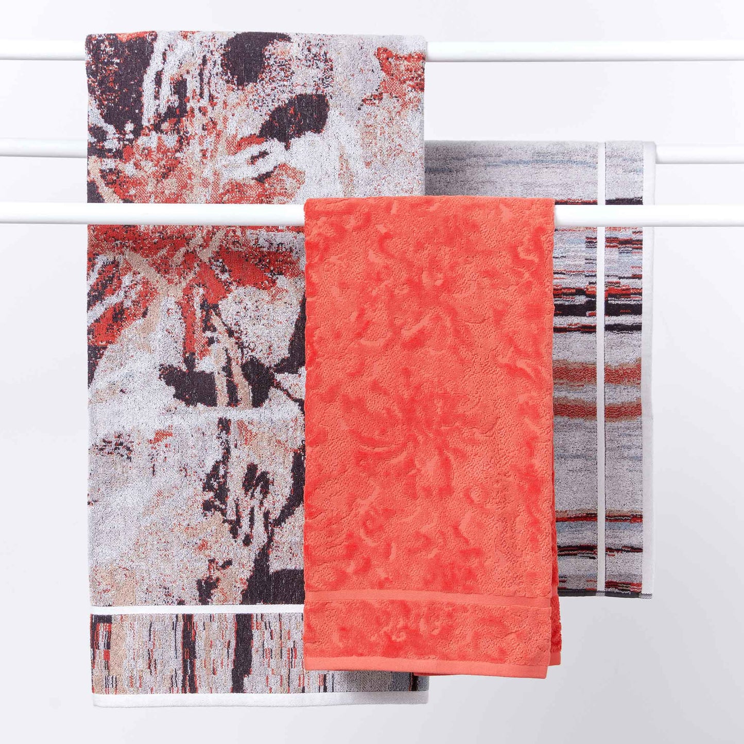 Shadows Towel Coral Collection by INNATE