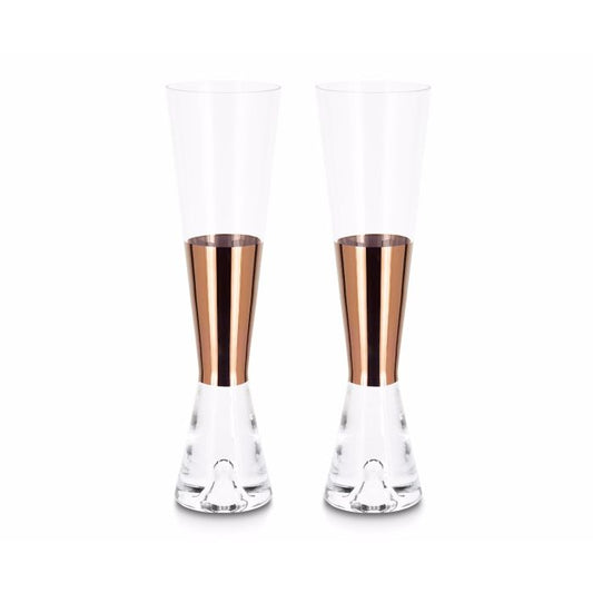 Tom Dixon Tank Champagne Glasses Copper