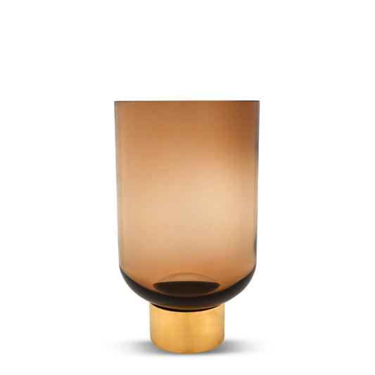 Luxor Glass Vase: Butterscotch-Medium