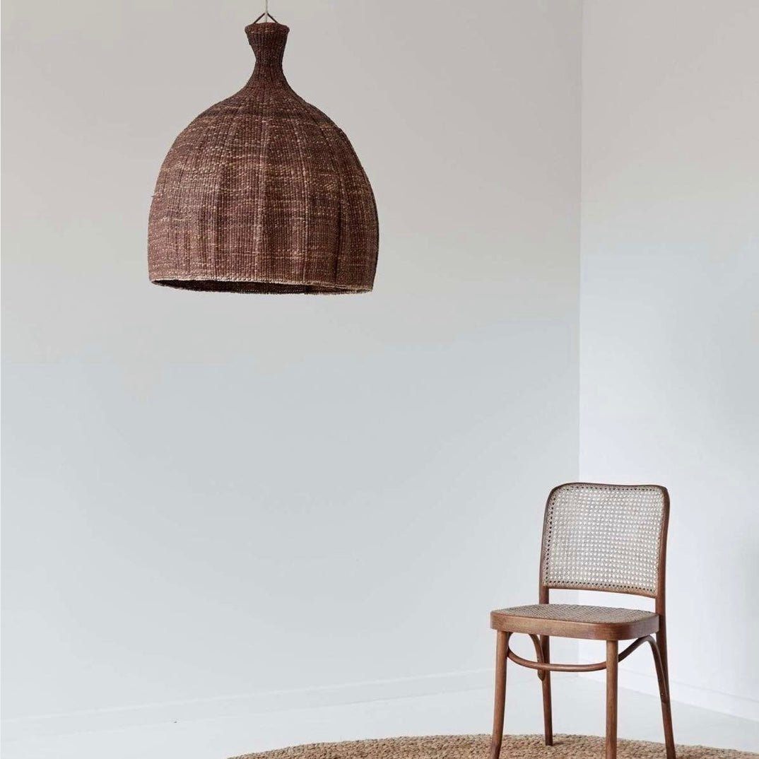 Tonga Woven Pendant Light - Dark Brown