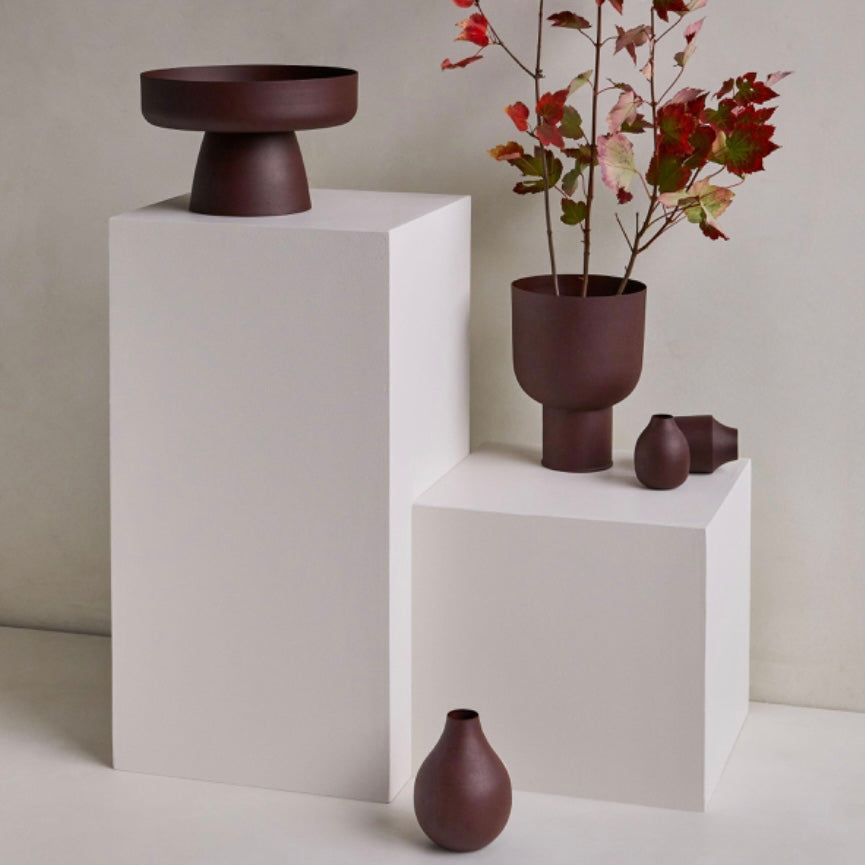 Iron Curve Planter - Umber