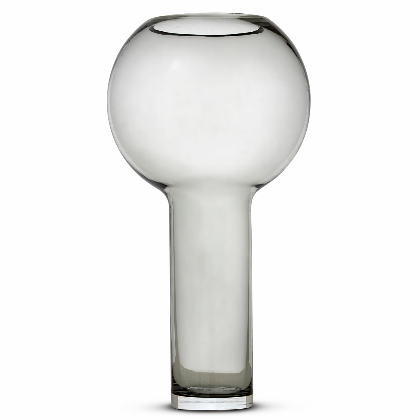 Balloon Glass Vase: Storm Grey