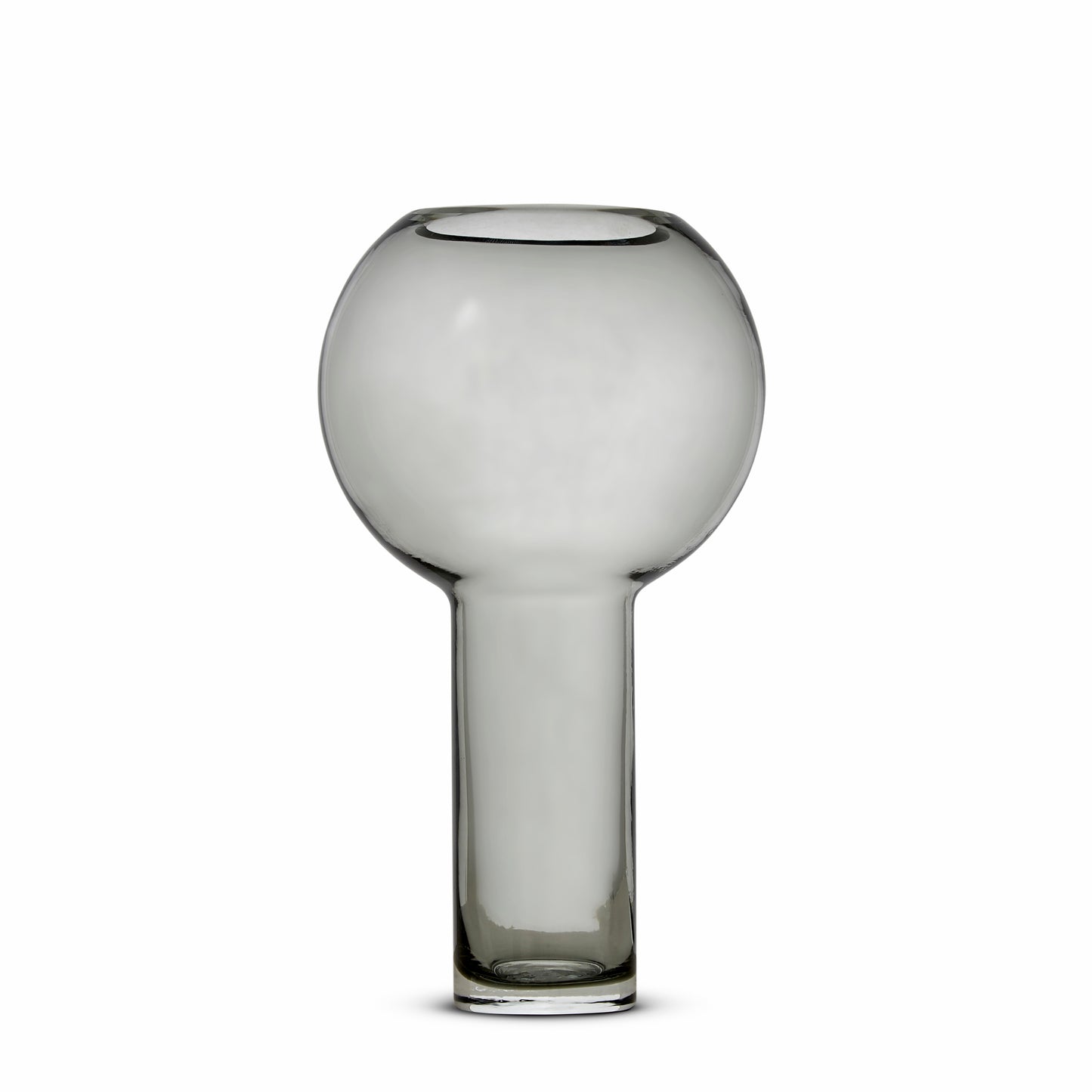 Balloon Glass Vase: Storm Grey