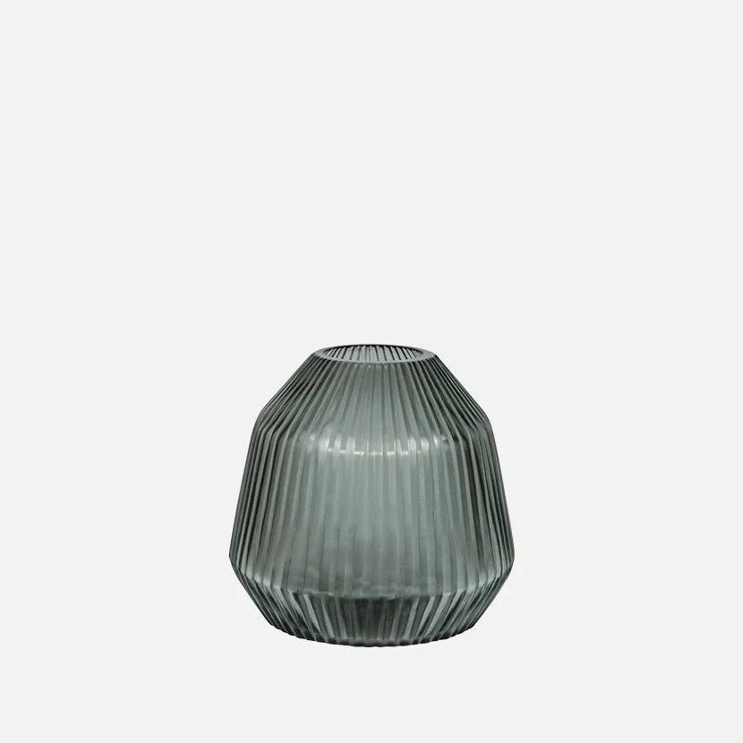 BT Cut Glass Conical Vase - Mini Slate