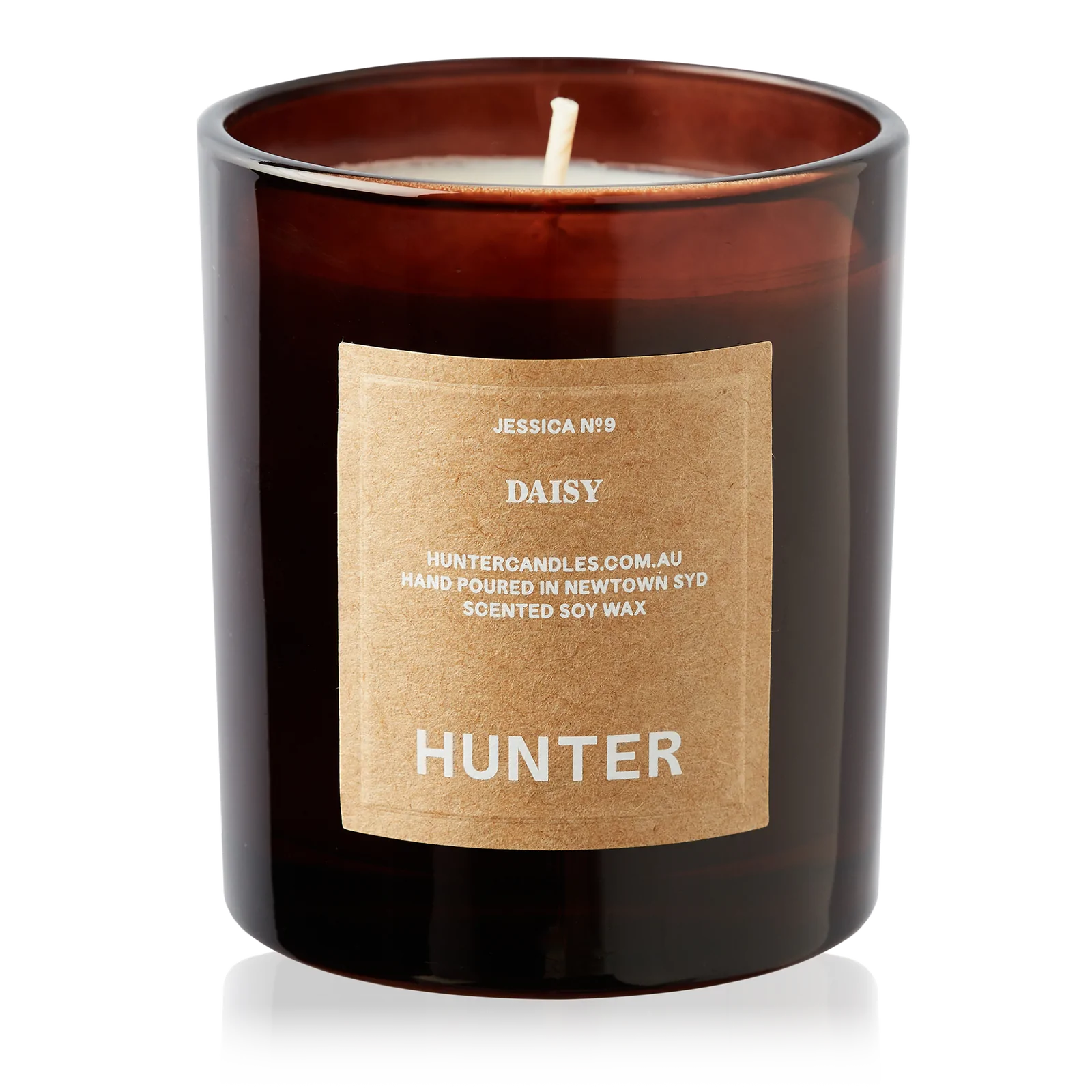 "Daisy" Candle for HK Edit by Hunter Candles.   Florals, + peach nectar. 