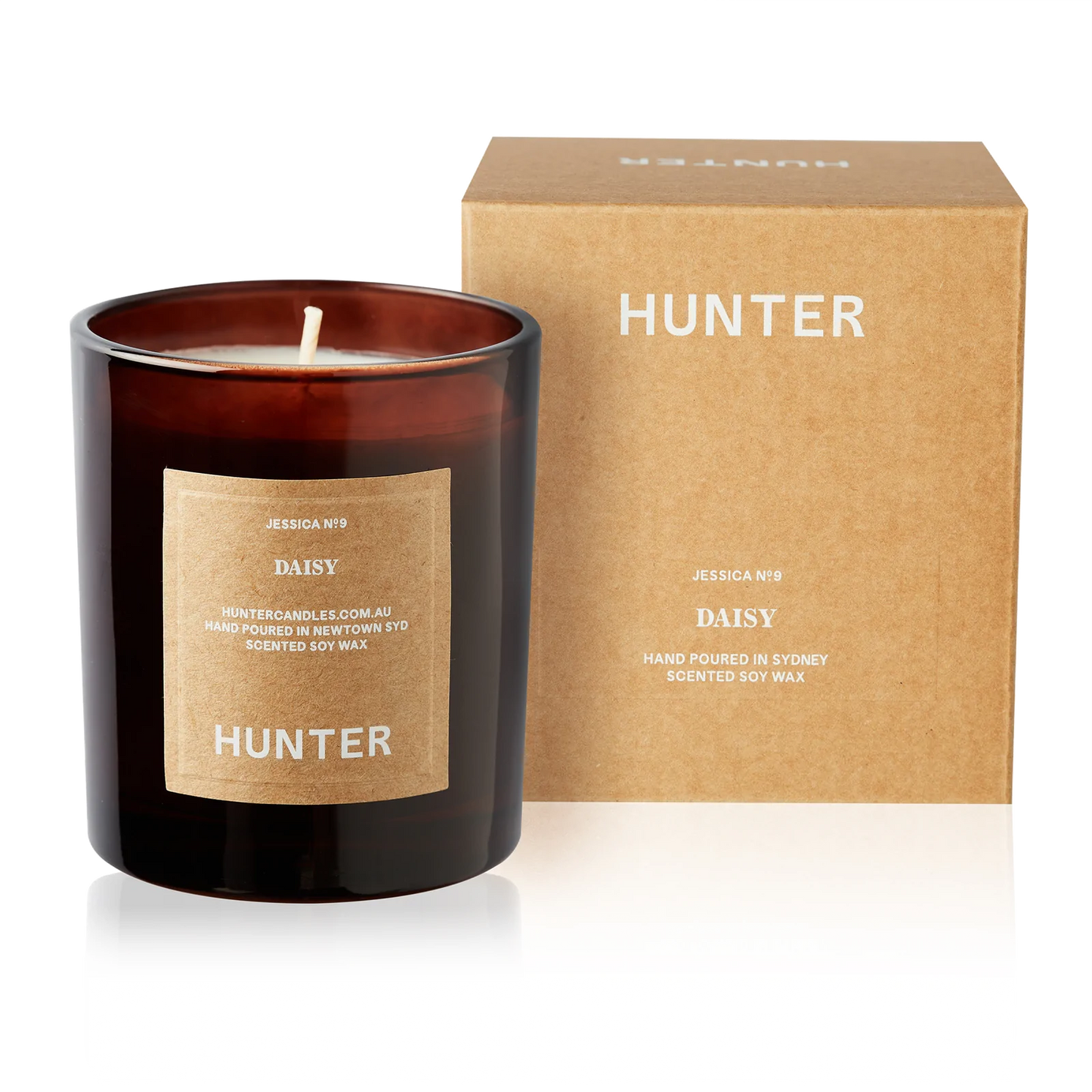 "Daisy" Candle for HK Edit by Hunter Candles.   Florals, + peach nectar. 