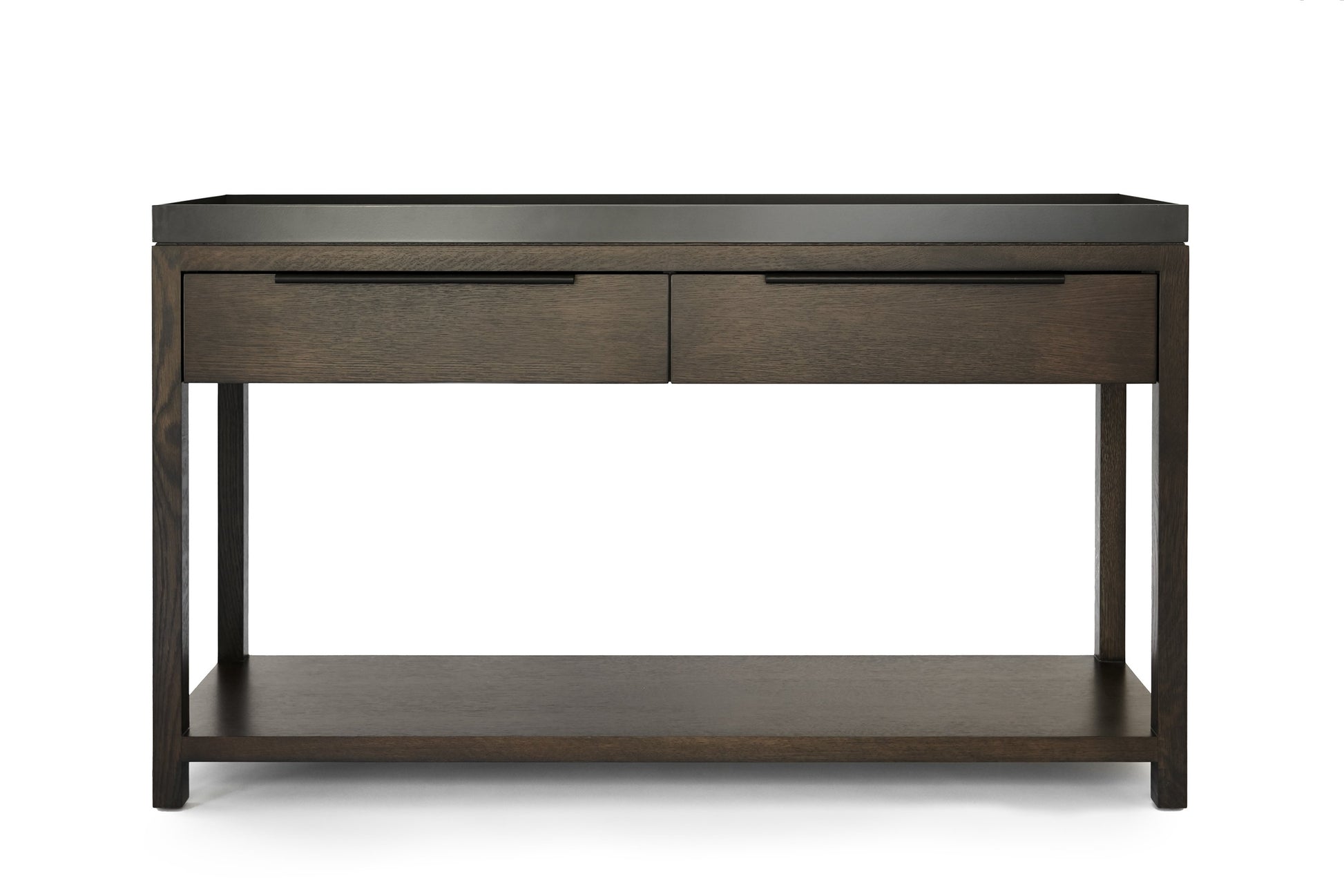 NASH Two Drawer Console with Tray Top || HK Edit by Hare + Klein