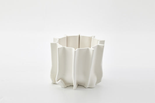 Pinch Vase: Ivory