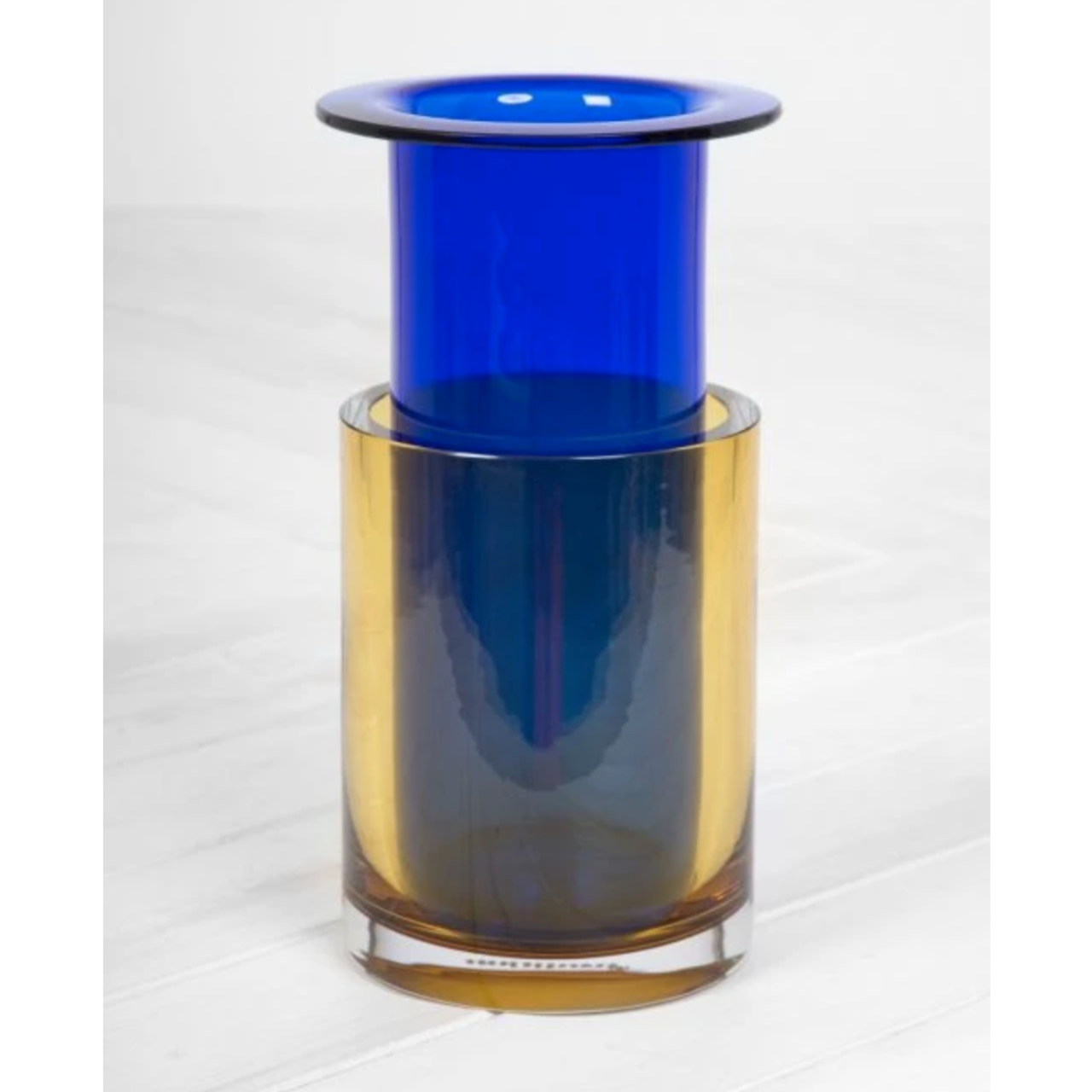 Tricolore Vase SH2 - Amber & Lapis