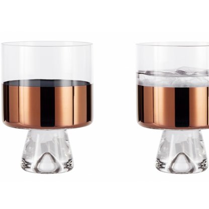 Tom Dixon Tank Low Ball Glasses Copper