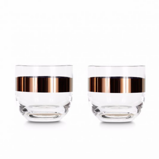 Tom Dixon Tank Whiskey Glasses: Copper