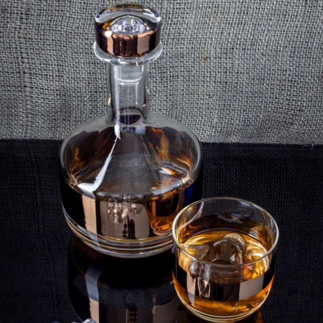 Tom Dixon Tank Whiskey Glasses: Copper