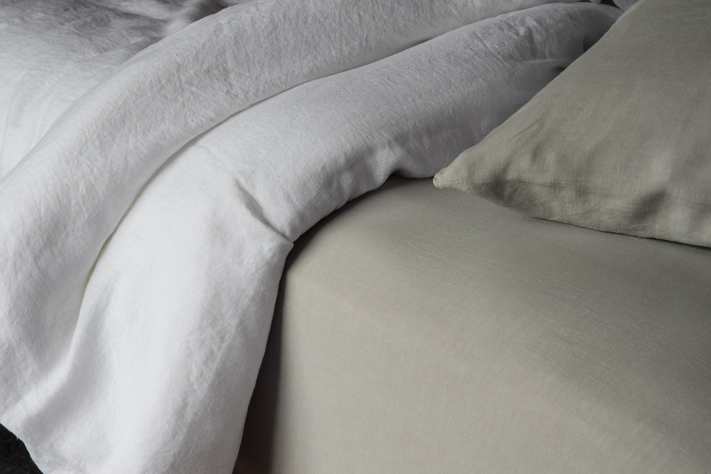 Bemboka Linen Fitted Sheet: Ash