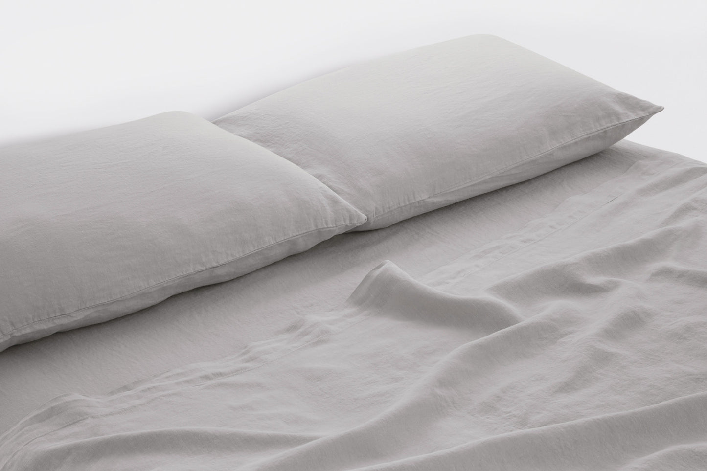 Bemboka Linen Fitted Sheet: Ash